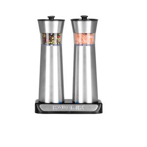Kalorik Rechargeable Gravity Salt and Pepper Grinder Set